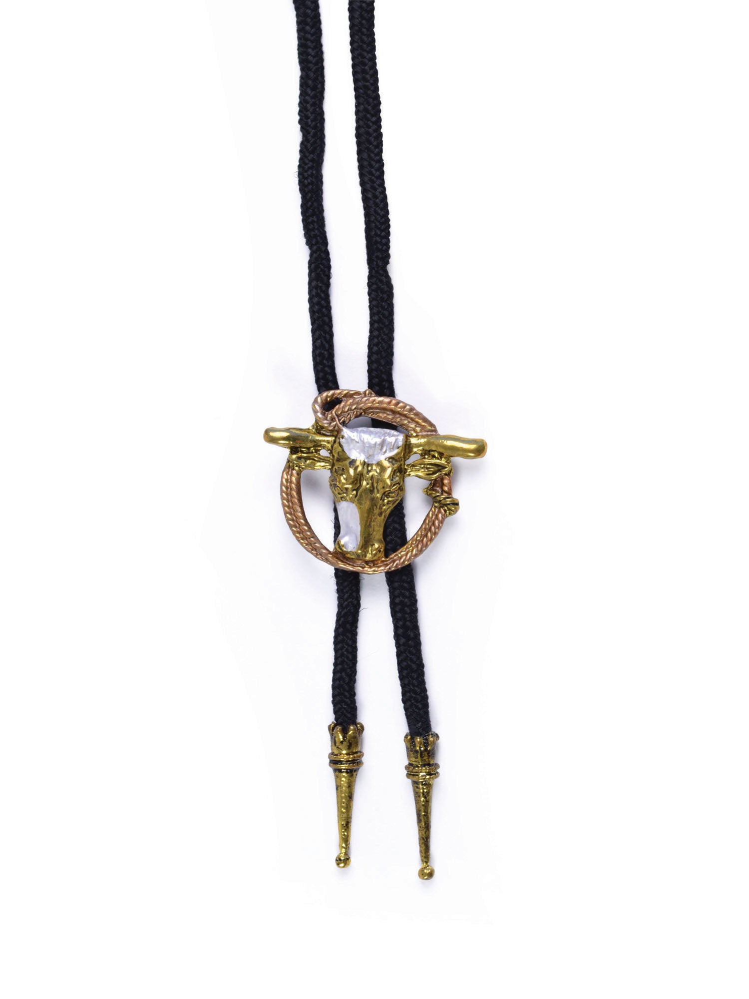 Rubies Cowboy-Bootlace-Krawatte Steer & Rope Western-Kostümaccessoire