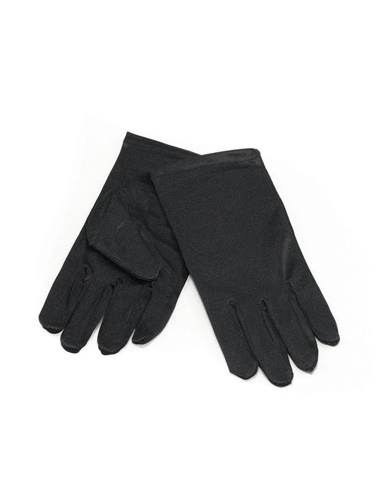 Rubies schwarze Handschuhe für Kinder Kostümaccessoire BA701