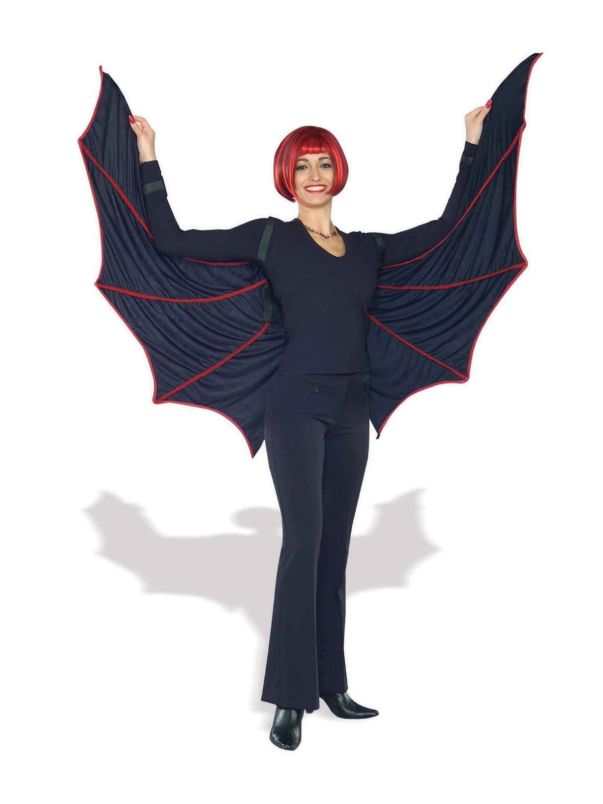 Samtige Fledermausflügel von Rubies für Halloween-Kostüme