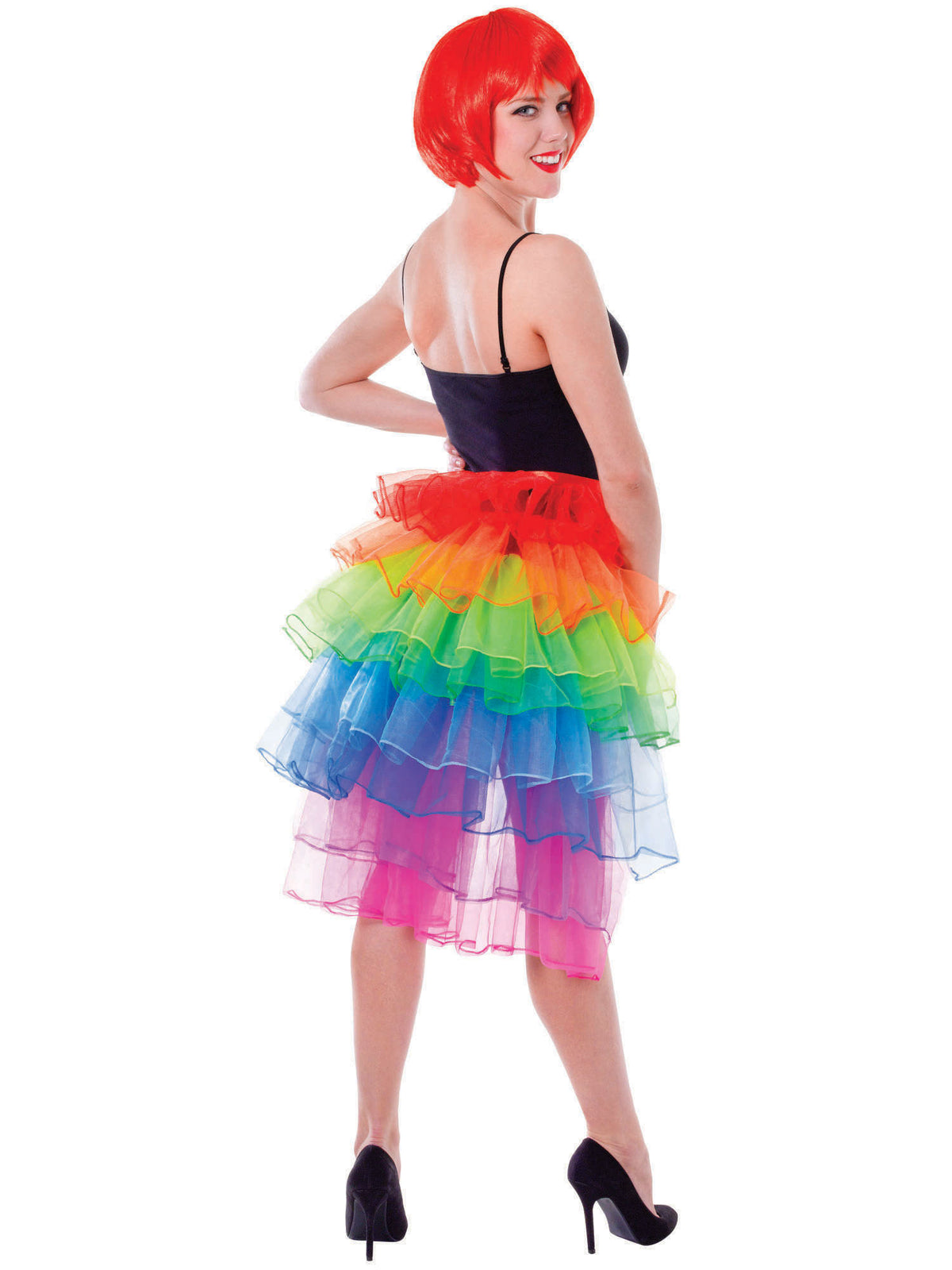 Rubies Rainbow Bustle Rock als farbenfrohes Kostümzubehör – Produktansicht