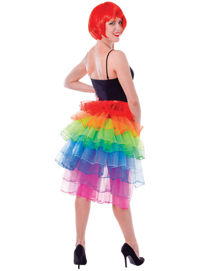 Rubies Rainbow Bustle Rock als farbenfrohes Kostümzubehör – Produktansicht