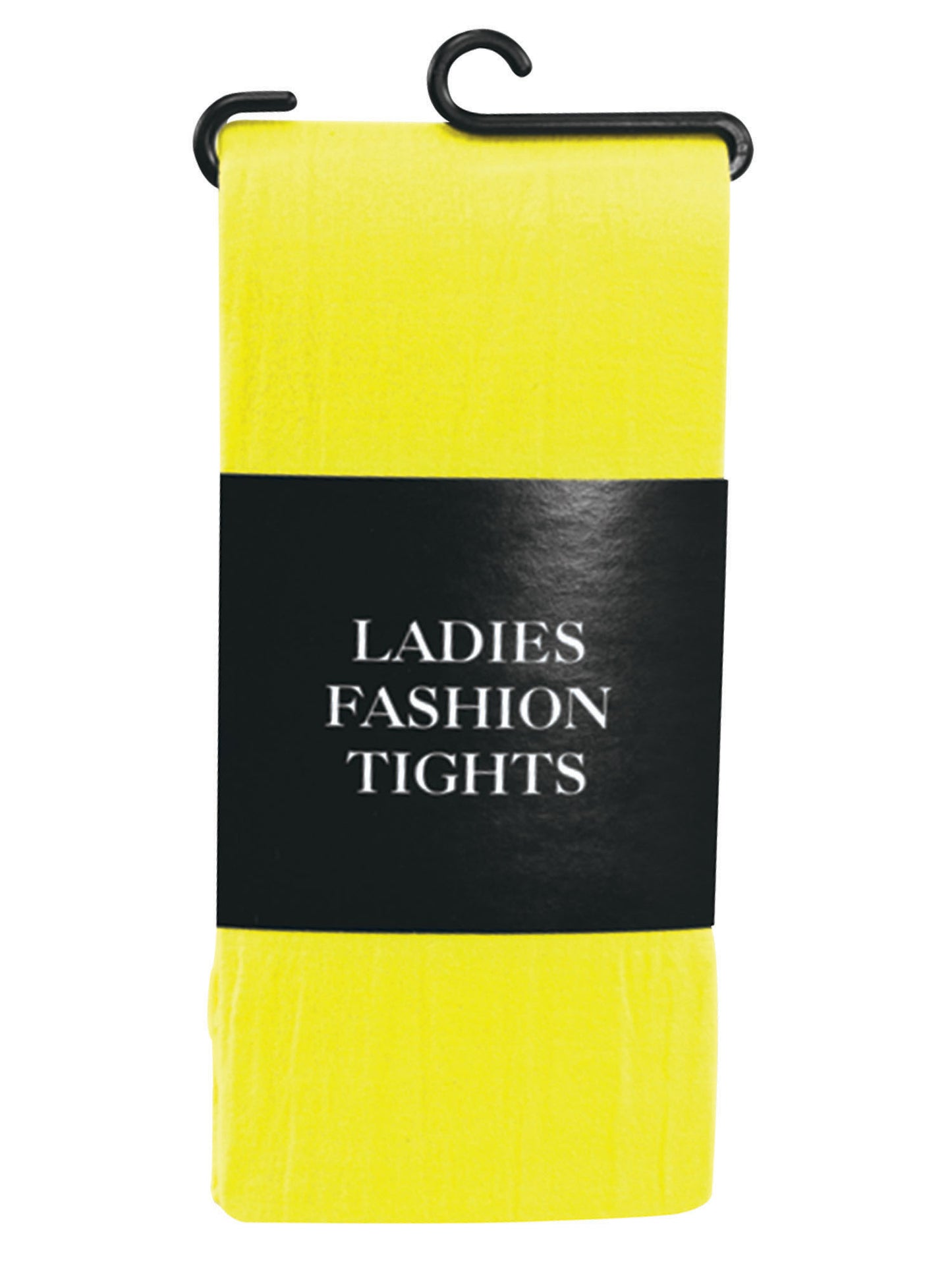 Rubies gelbe Tights für Damen – Kostüm-Accessoire – Seitenansicht