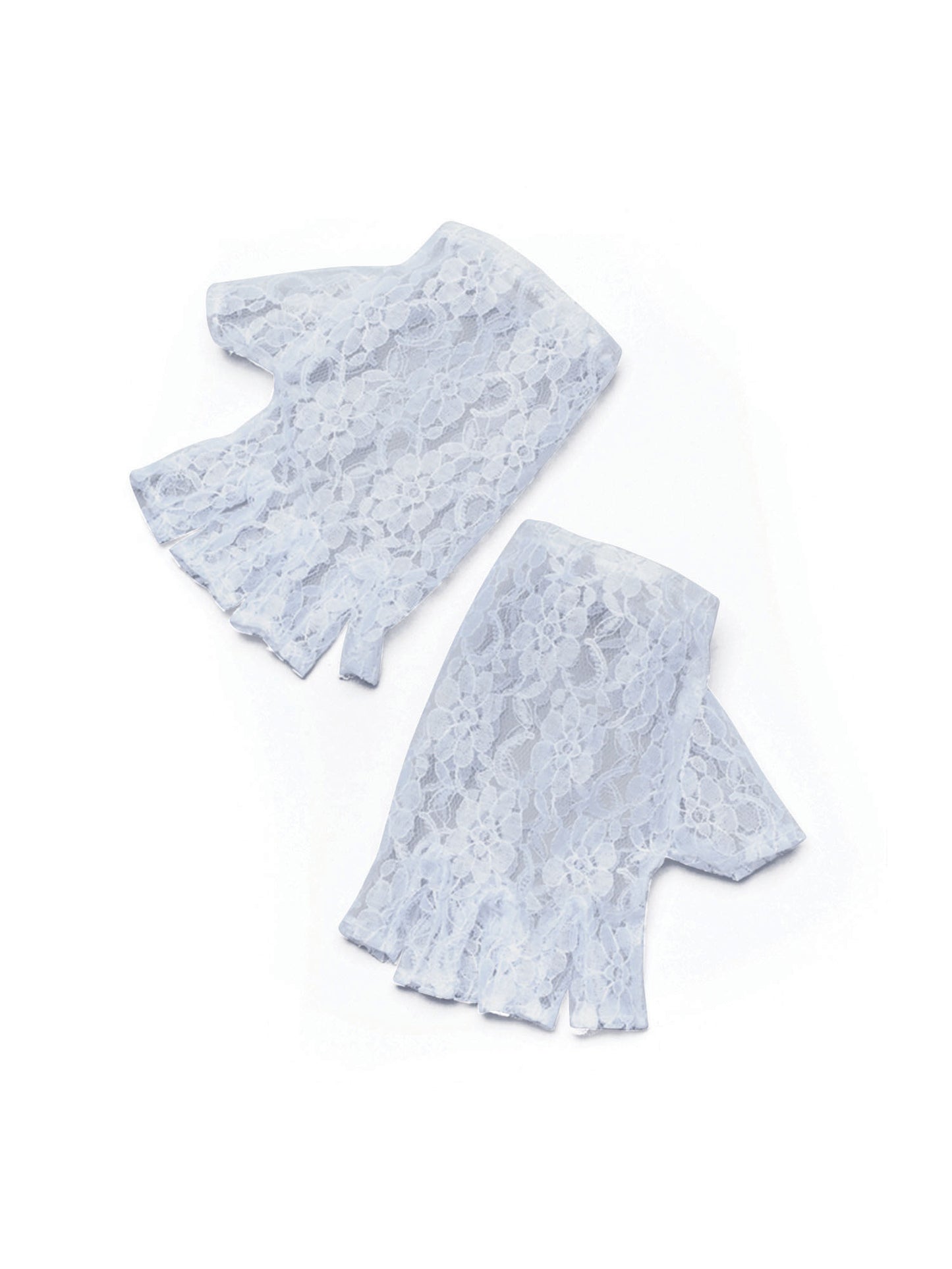 Rubies weisse kurze fingerlose Handschuhe fuer Kostuem und Rollenspiel