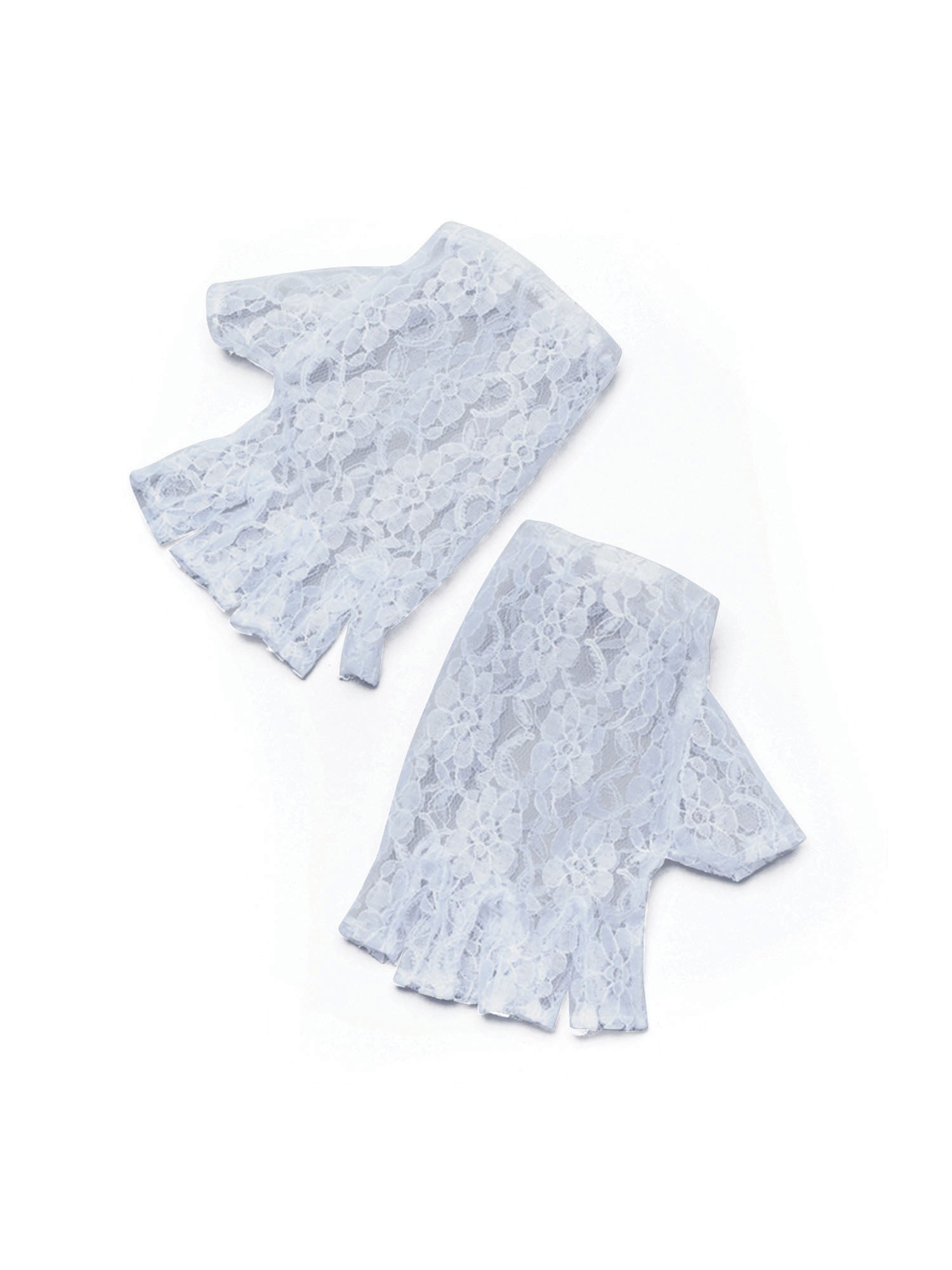 Rubies weisse kurze fingerlose Handschuhe fuer Kostuem und Rollenspiel