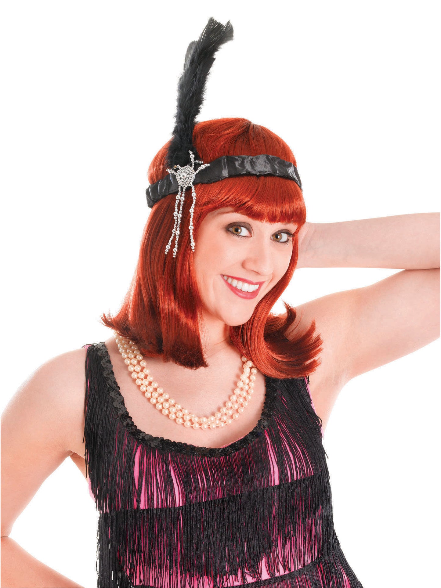 Rubies Rubies Flapper Headband Blackfeathers Headpieces and Headbands