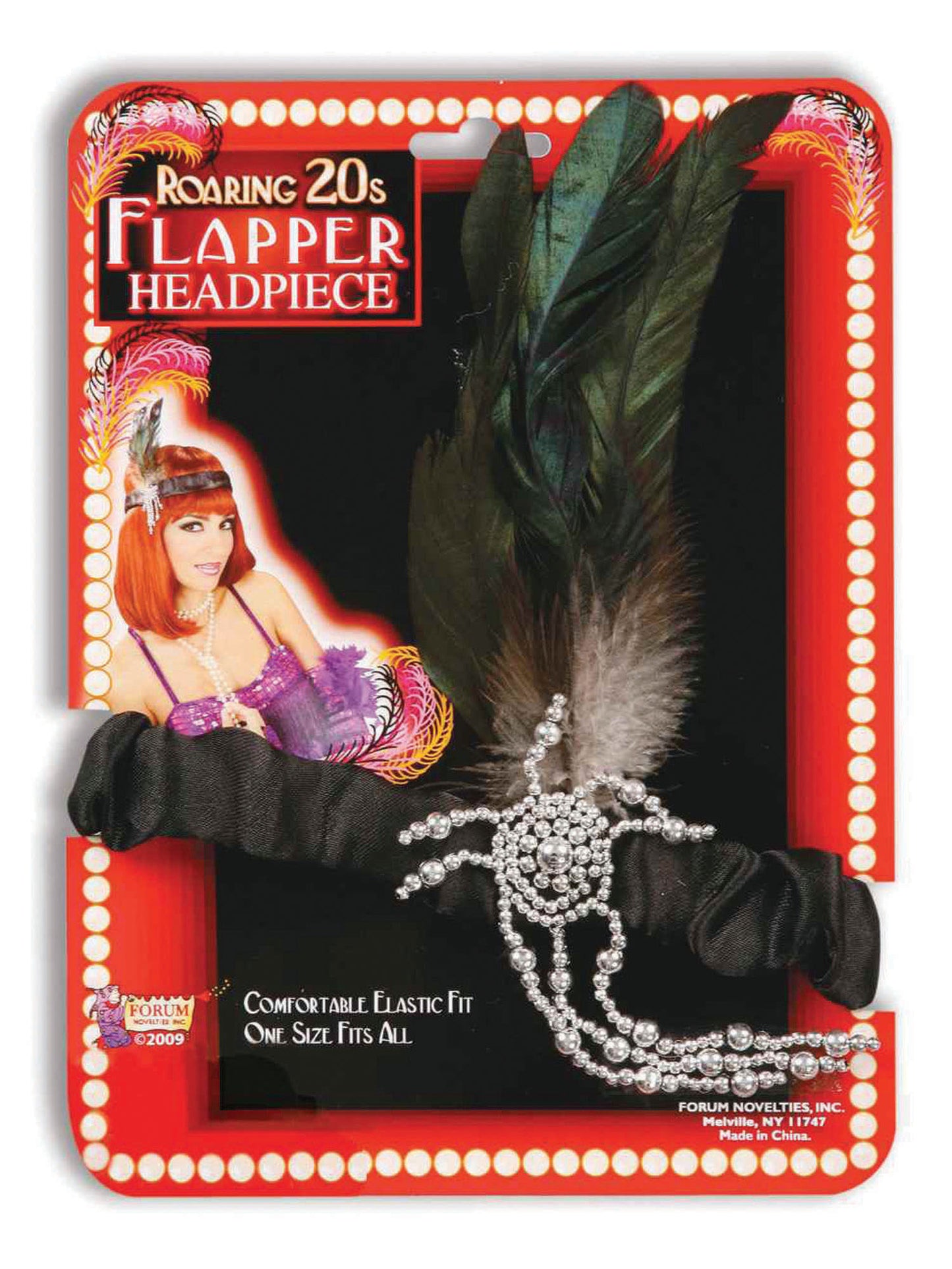 Rubies Rubies Flapper Headband Blackfeathers Headpieces and Headbands