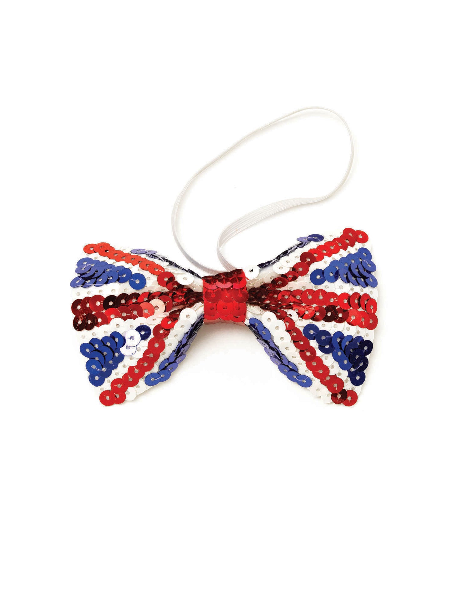 Rubies Union Jack Sequin Fliege mit Pailletten – Produktansicht