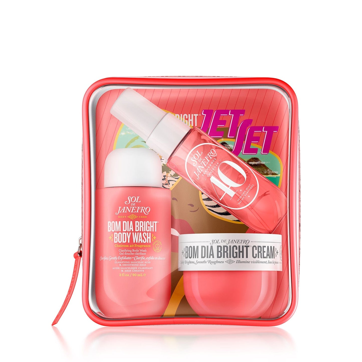 SOL DE JANEIRO SOL DE JANEIRO Bom Dia Bri Grht Jet Set Wash 90 ml Cream 50 ml Cheirosa 40 Mist 30 ml Creme