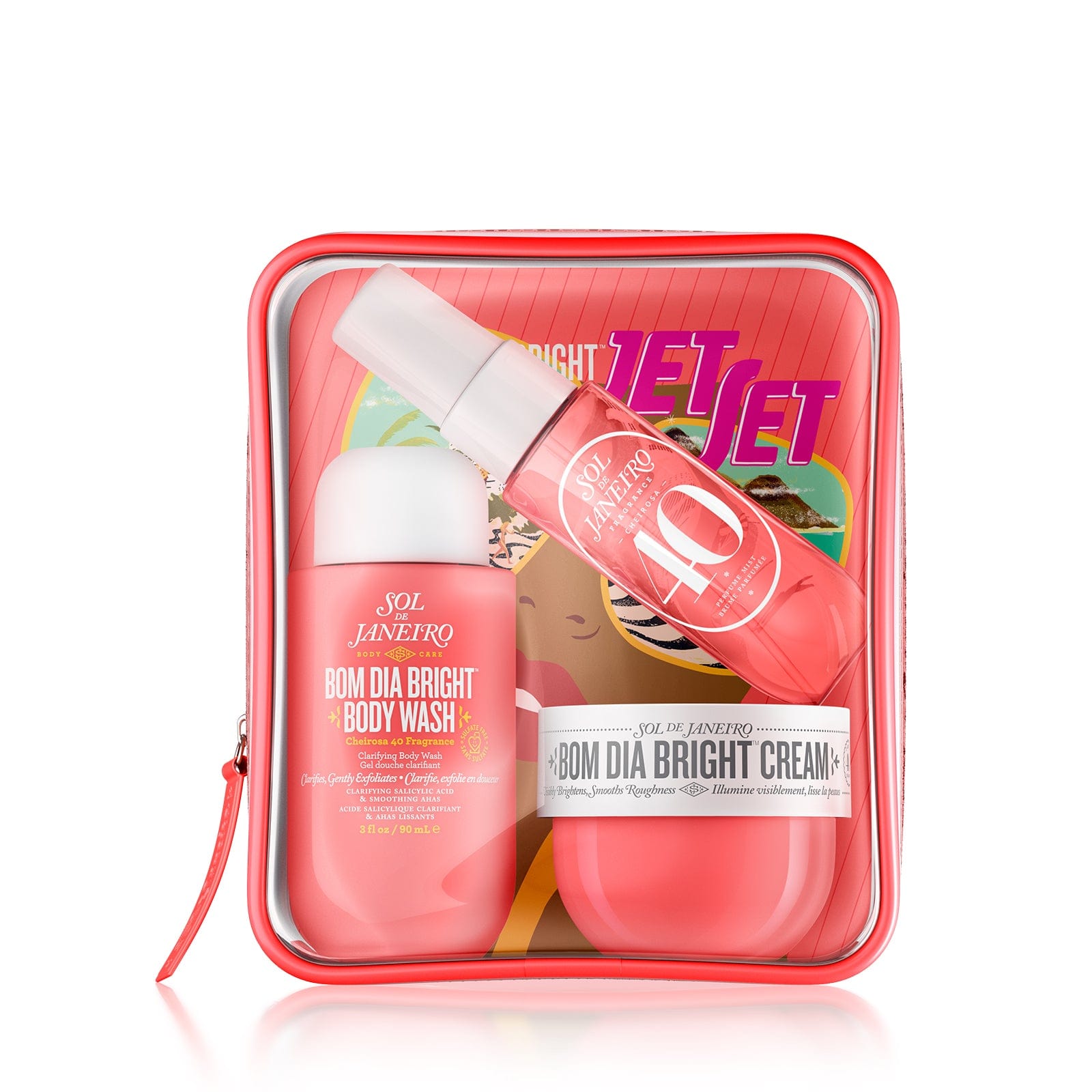 SOL DE JANEIRO SOL DE JANEIRO Bom Dia Bri Grht Jet Set Wash 90 ml Cream 50 ml Cheirosa 40 Mist 30 ml Creme