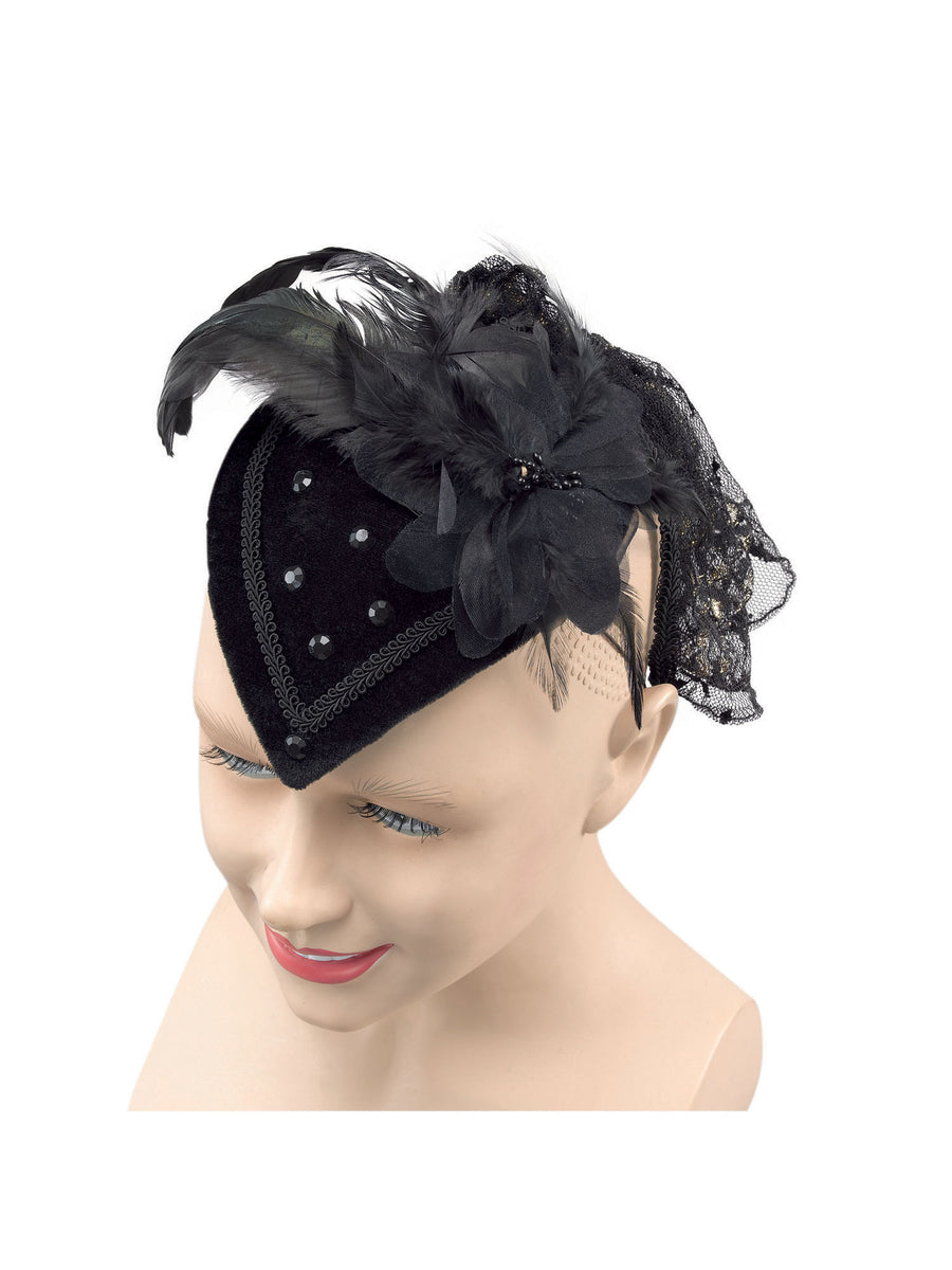 Rubies Teardrop Hat, Black Riding Hat Hut