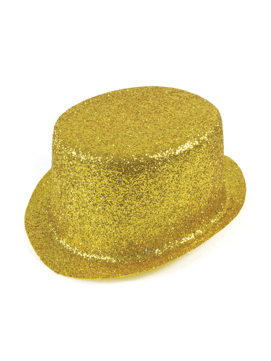 Rubies Glitter Gold Plastic Topper Hut
