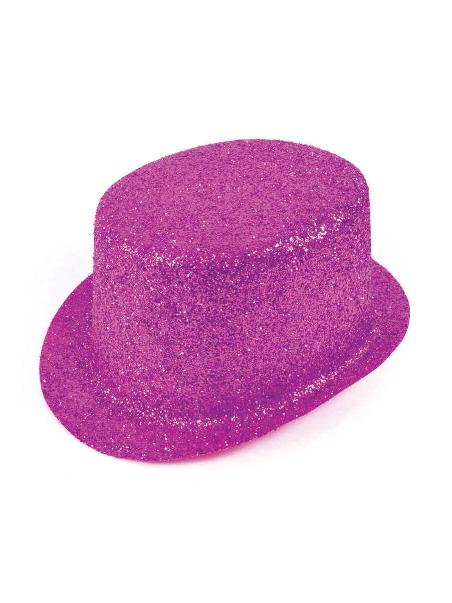 Rubies Glitter Cerise Plastic Topper Hut