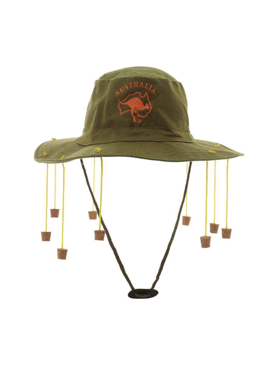 Rubies Australian Hat + corks (Asstd sizes) Hut