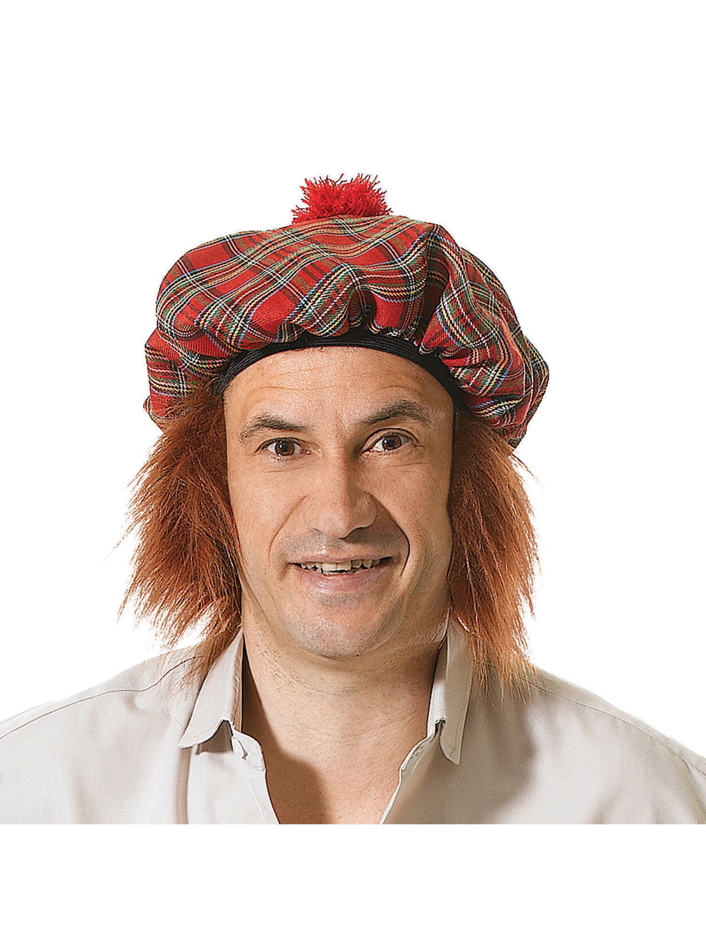 Rubies Rubies Scots Tartan Hat/Ginger Hair Hut