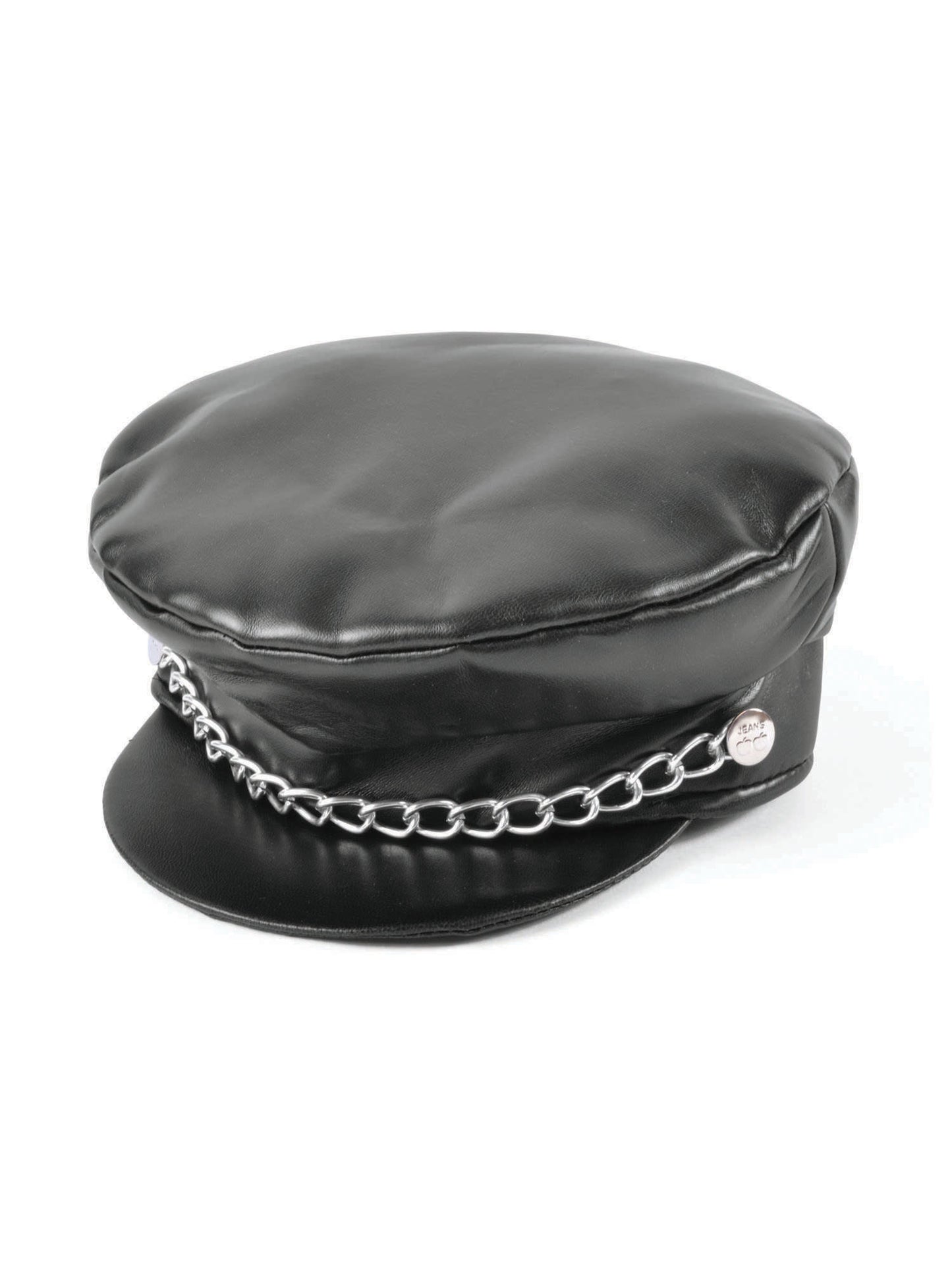 Rubies Punk Leather Cap schwarz fuer Erwachsene
