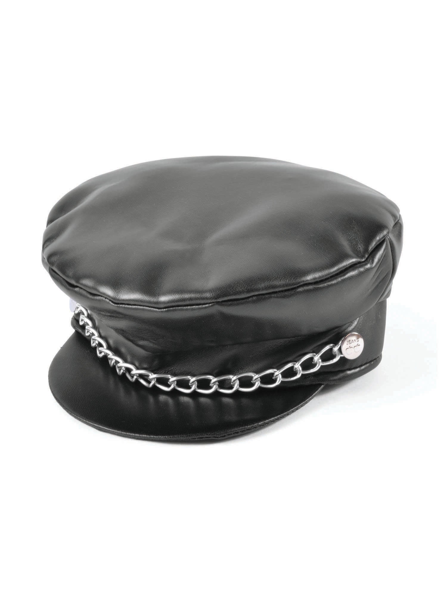 Rubies Punk Leather Cap schwarz fuer Erwachsene