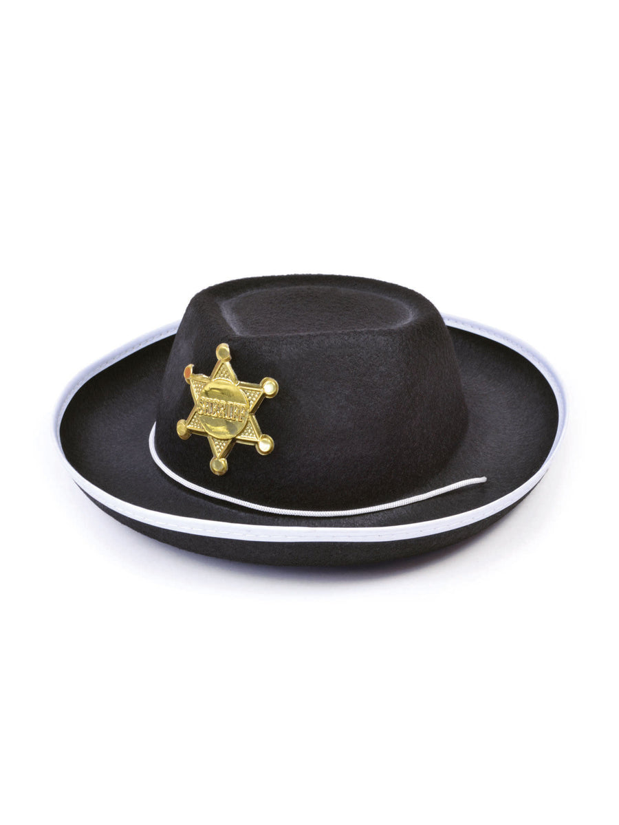 Rubies Cowboy Felt Hat. Childs Black Hut