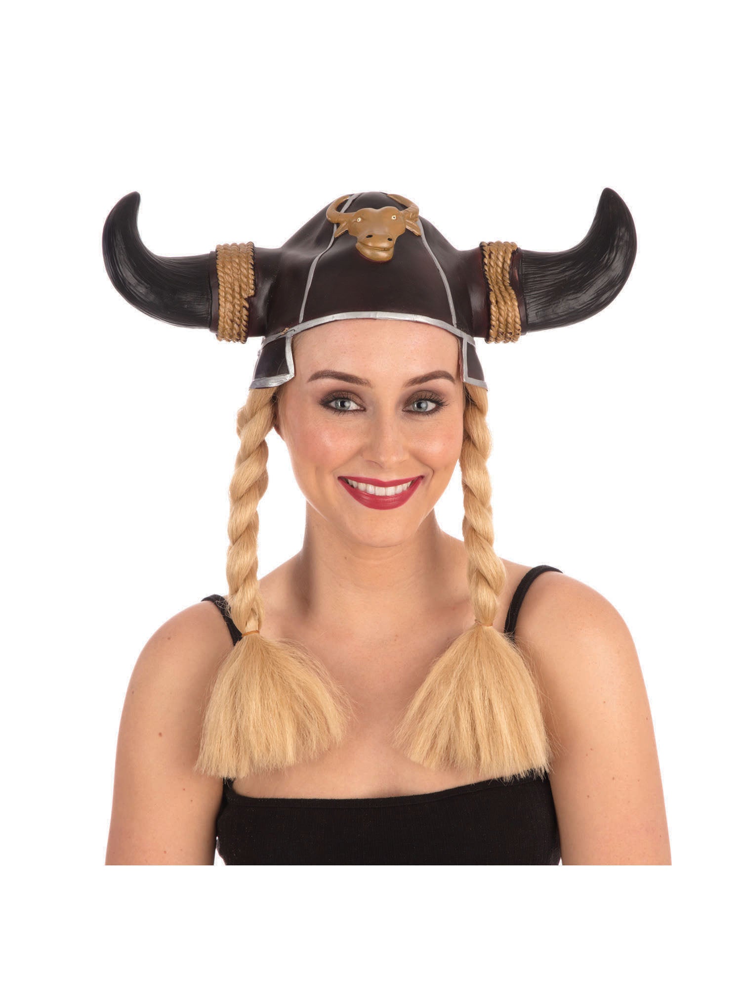Rubies Wikingerhelm mit blonden Zöpfen für Erwachsene
