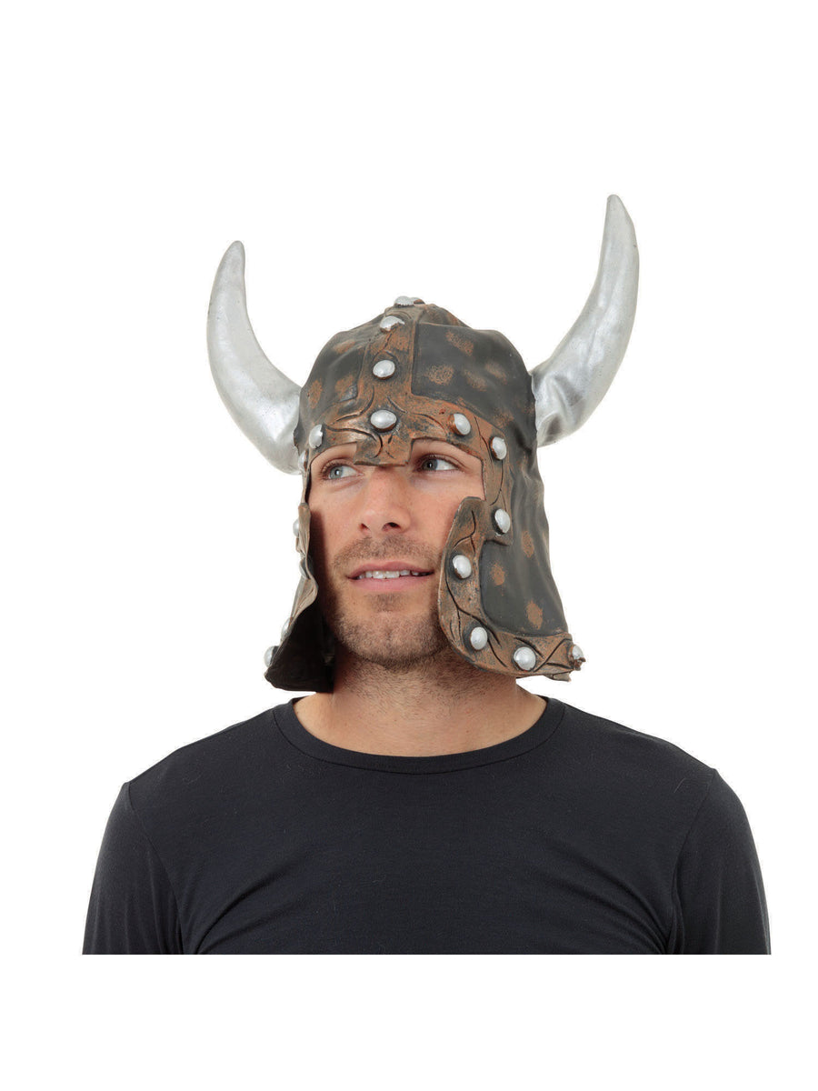 Rubies Warrior Style Helmet + Horns Hut