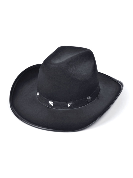 Rubies schwarzer Cowboy-Hut aus Filz mit Nieten