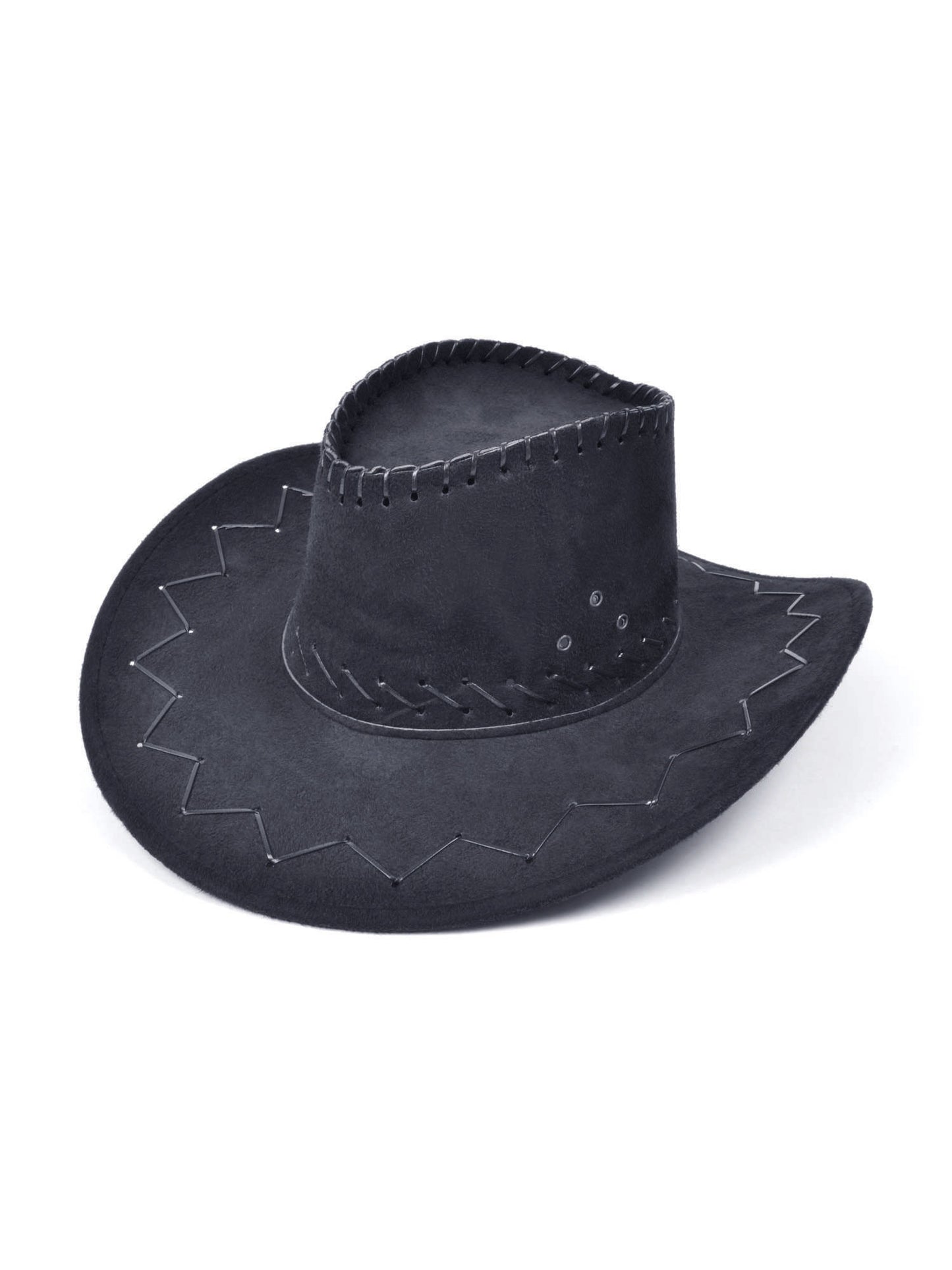 Rubies Cowboyhut Stitched schwarz für Erwachsene