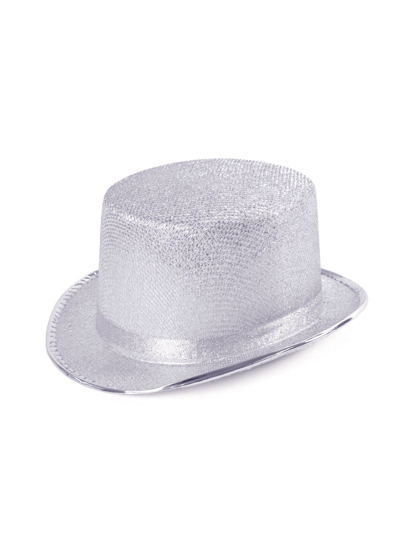 Rubies Top Hat Silver Lurex silberner Zylinder für Erwachsene