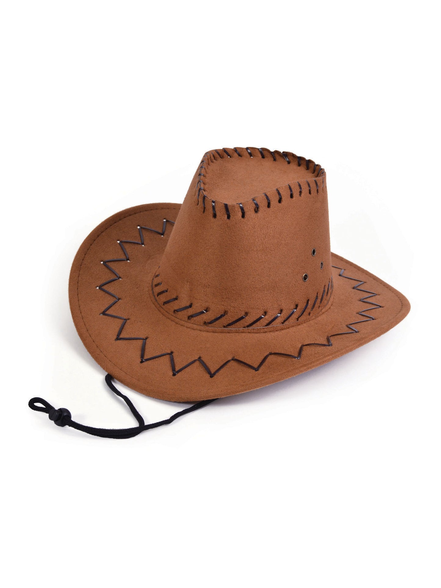 Rubies brauner Cowboyhut für Kinder mit gesteppter Optik