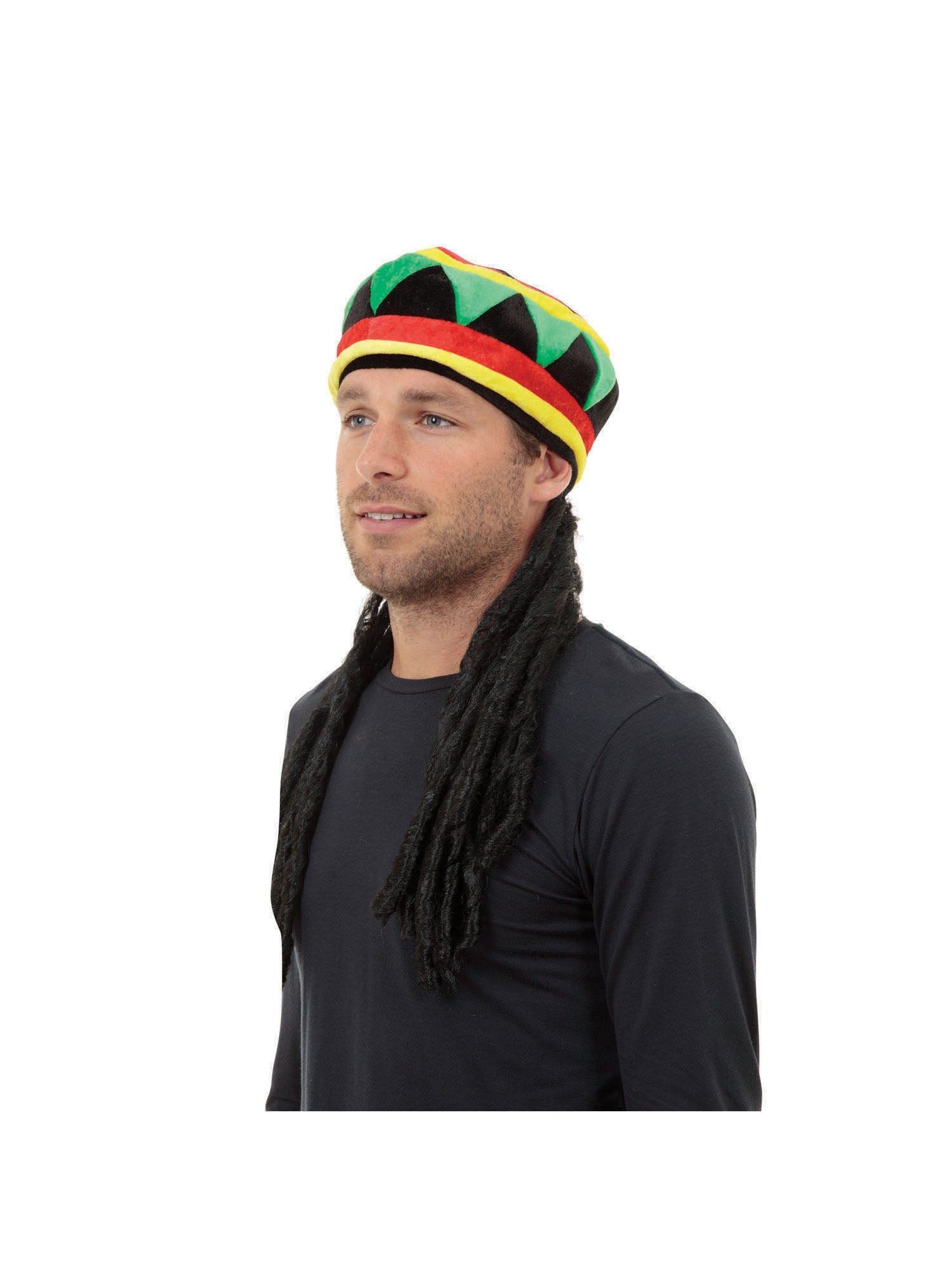 Rubies Rasta-Hut mit Haar fuer Erwachsene