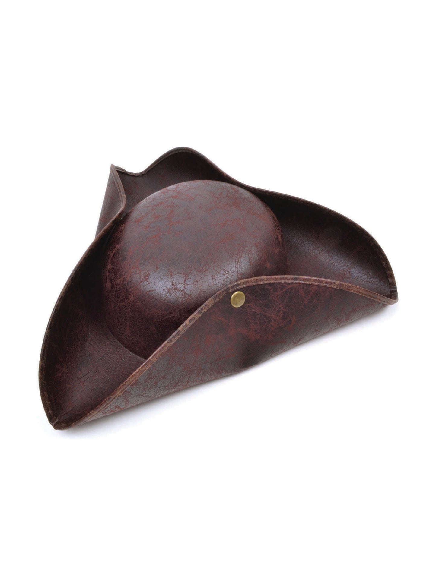 Rubies brauner Tricorn-Hut im Used-Look für Erwachsene