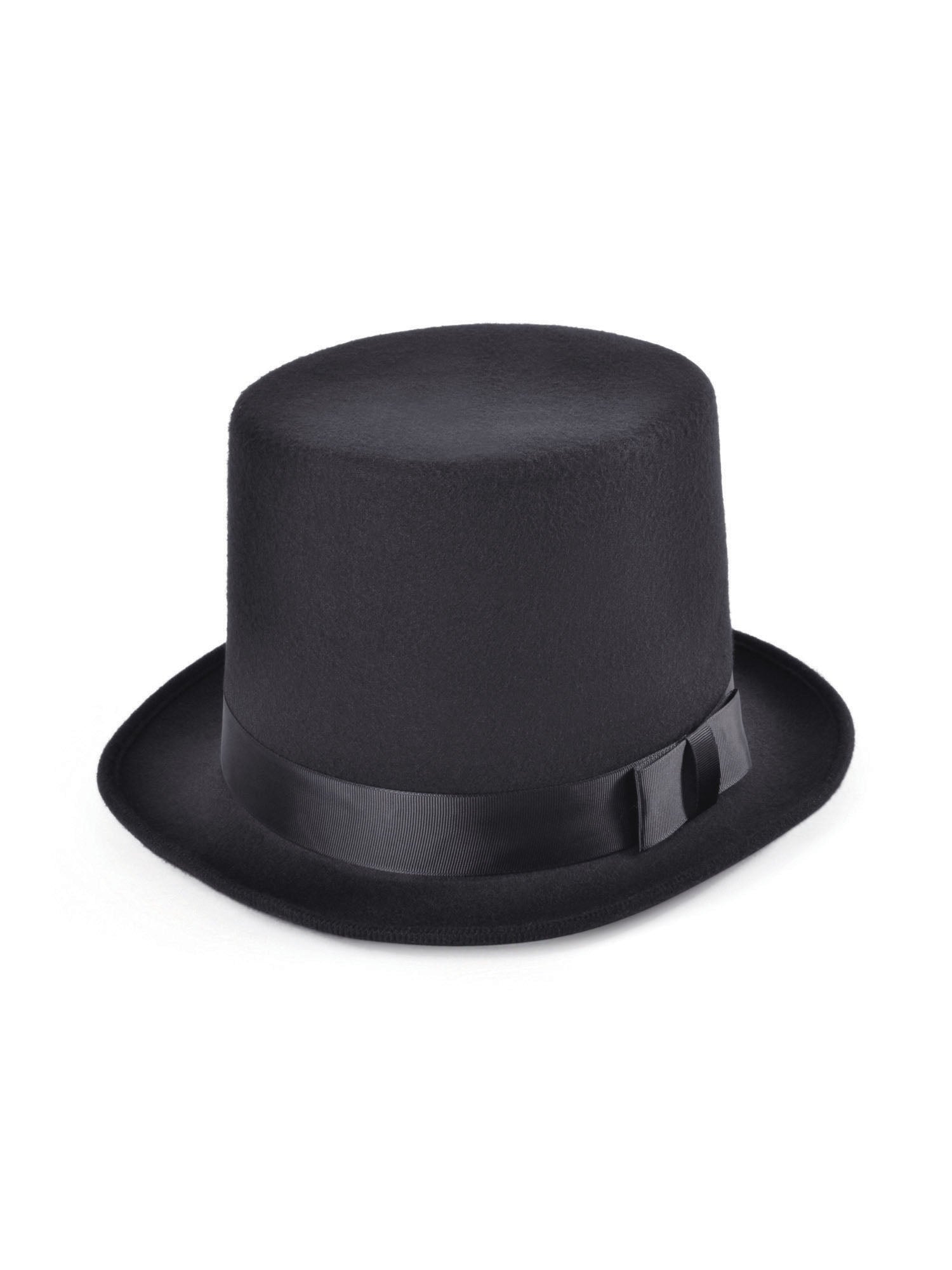 Rubies schwarzer Top Hat aus Wollfilz fuer Erwachsene