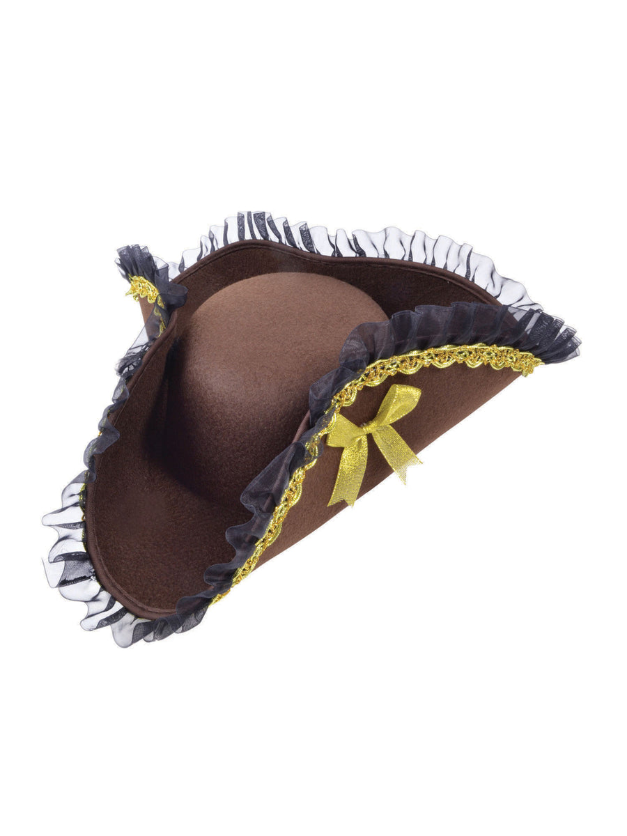 Rubies Tricorn Hat Brown (Pirate Lady) Hut