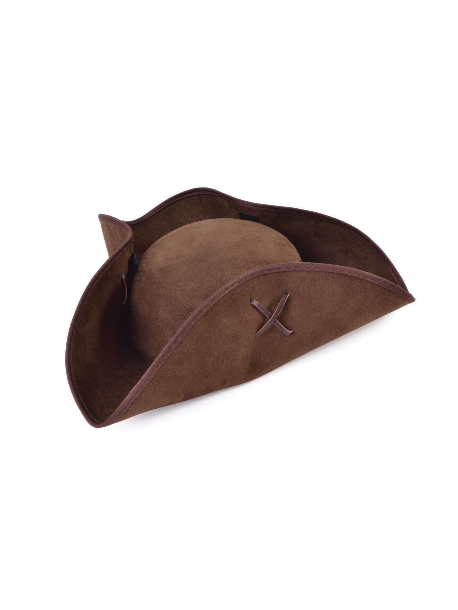 Rubies Pirate Tricorn Piratenhut braun aus Wildlederimitat für Erwachsene