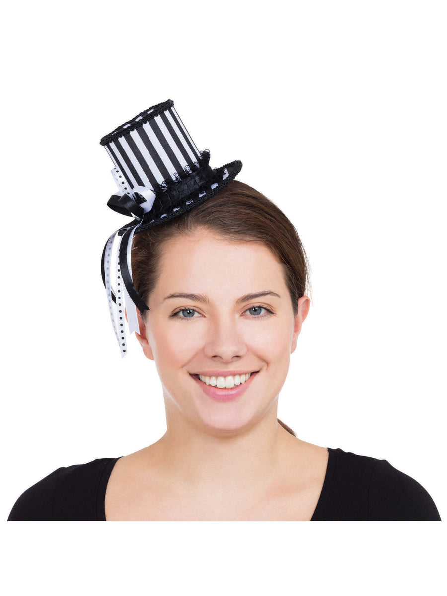 Rubies Harlequin Striped Mini Tall Hat Hut