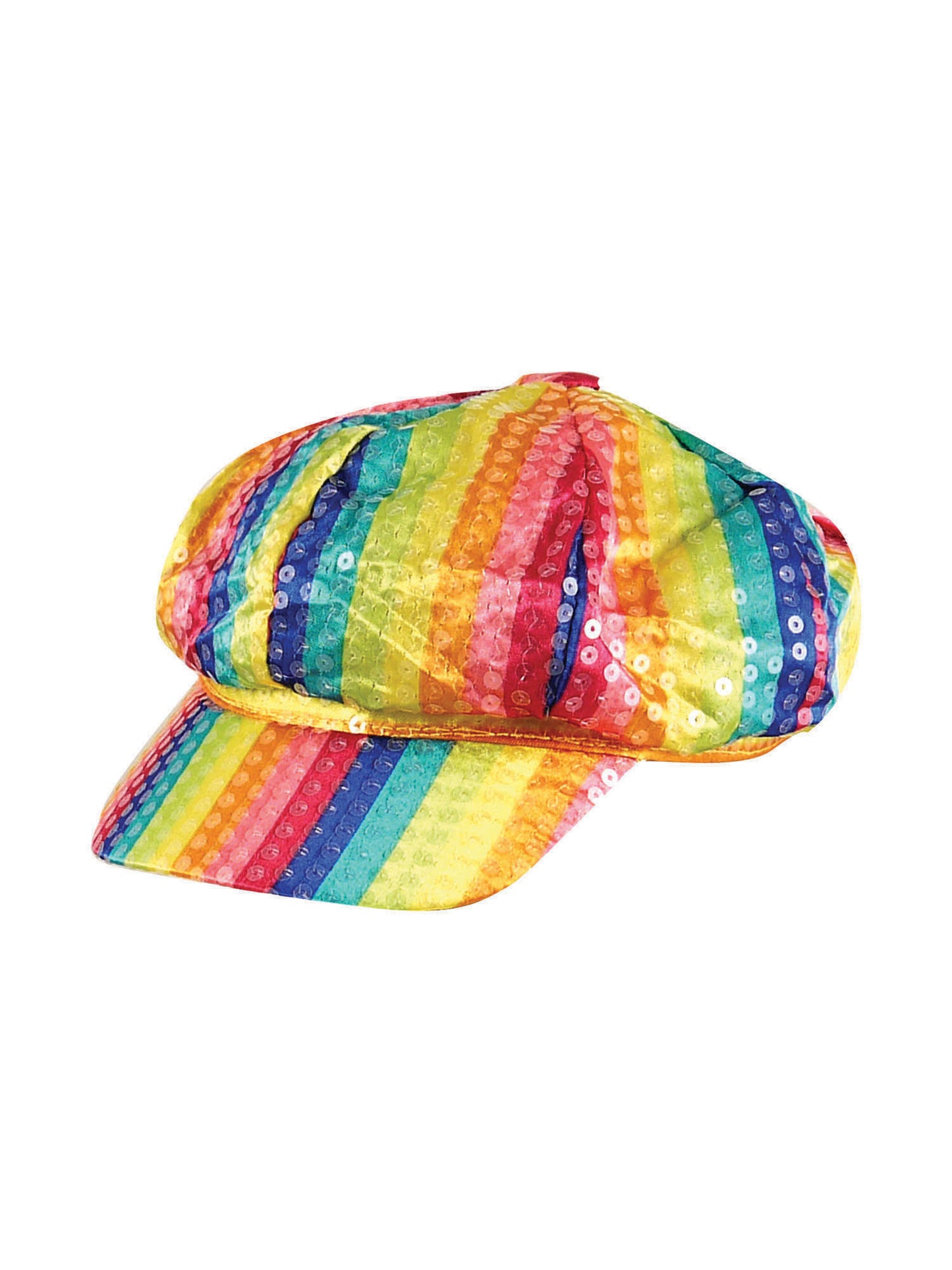 Rubies Rainbow Sequin Cap Hut mit bunten Pailletten