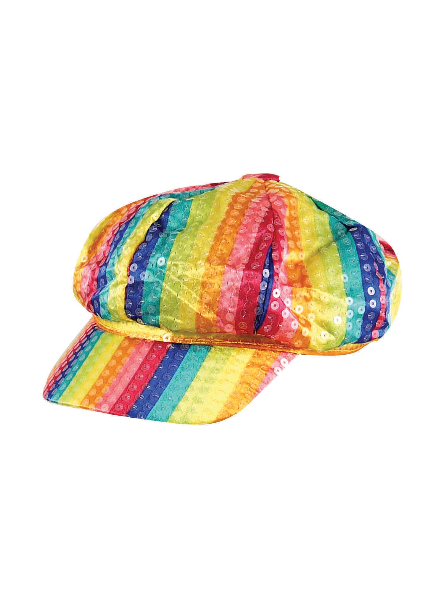 Rubies Rainbow Sequin Cap Hut mit bunten Pailletten