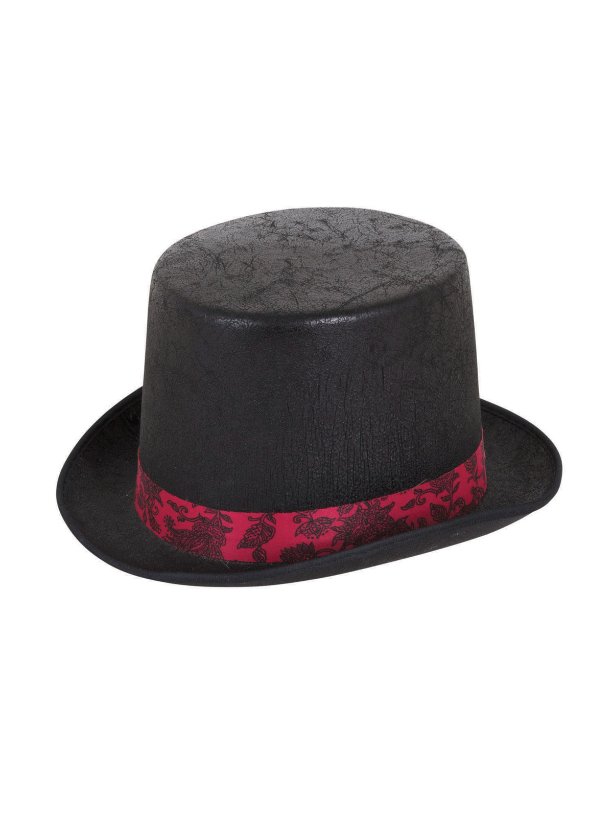 Rubies Top Hat Aged Look Black W/Red Band Hut