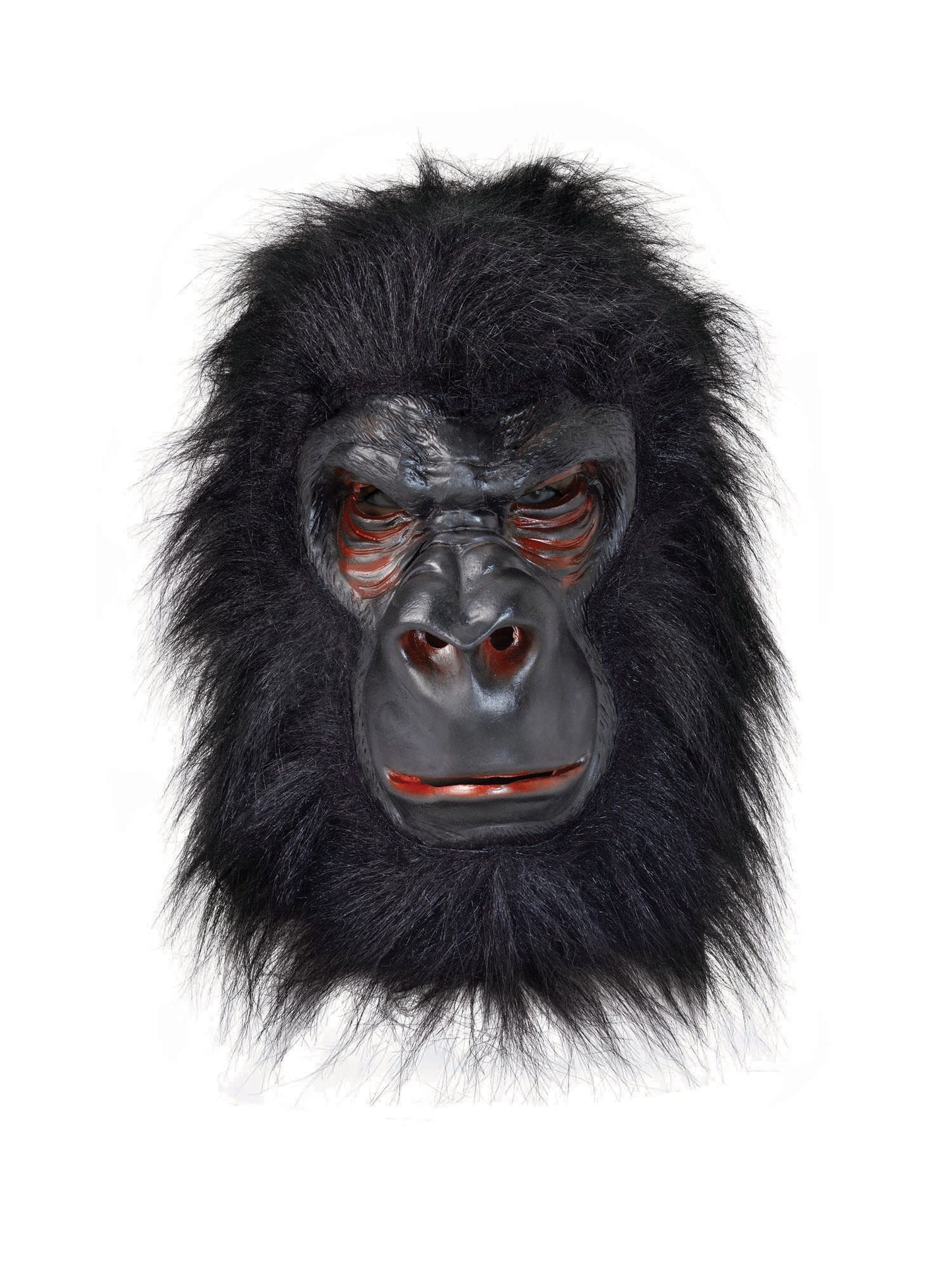 Rubies Gorilla-Maske aus Latex mit schwarzem Haar für Erwachsene