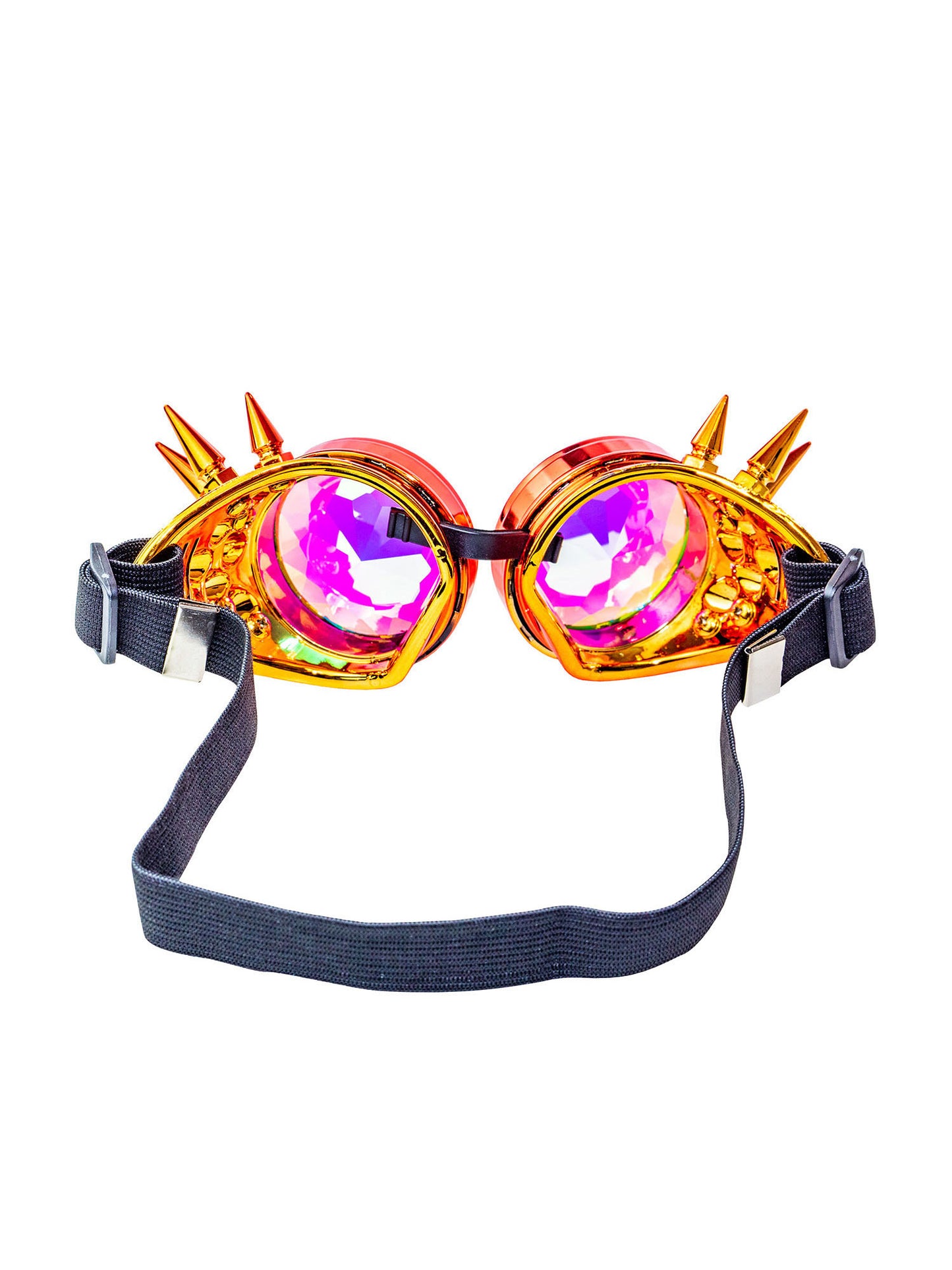 Rubies Kaleidoscope Goggles Rot Orange Kostümbrille – Detailansicht