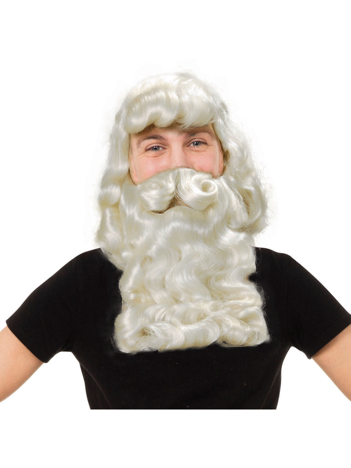 Rubies Father Xmas Superior Perücke mit Bart für Erwachsene