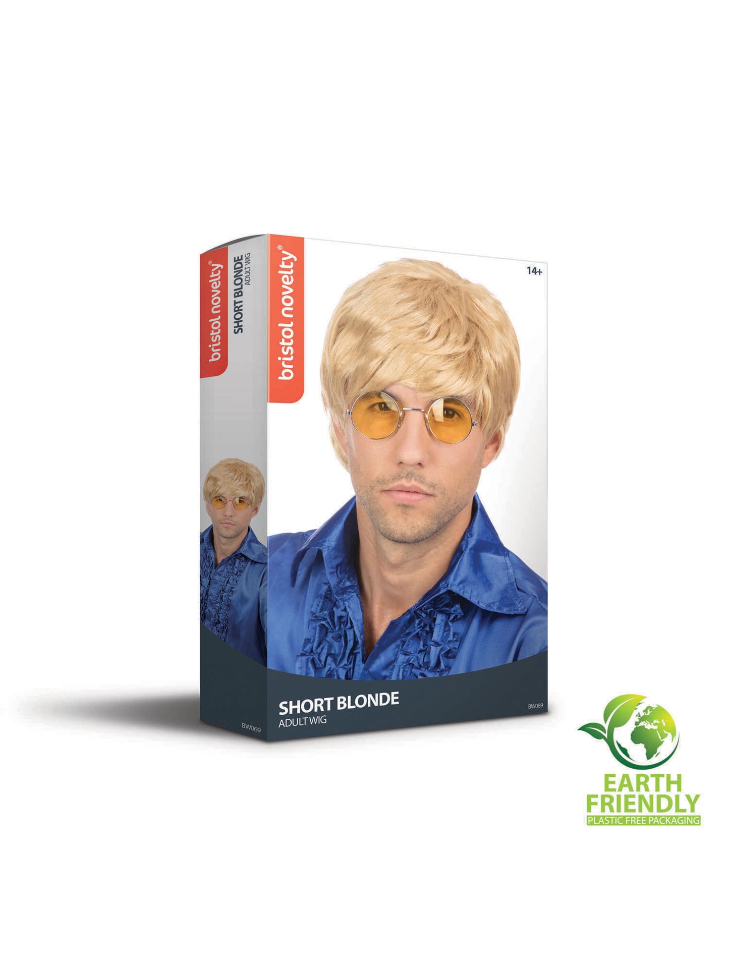 Rubies Short Blonde Perücke blond kurz für Erwachsene – Detailansicht
