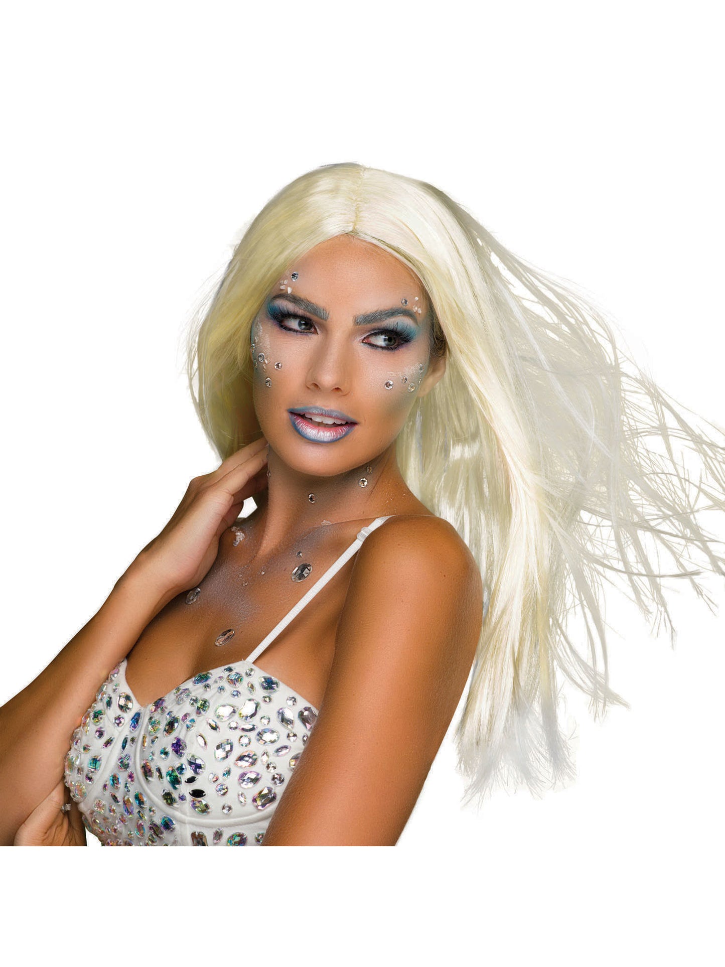Rubies Long Blonde blonde Perücke für Erwachsene – Produktansicht