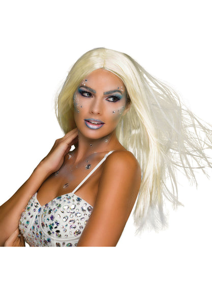 Rubies Long Blonde Perücke blond für Erwachsene – Produktansicht