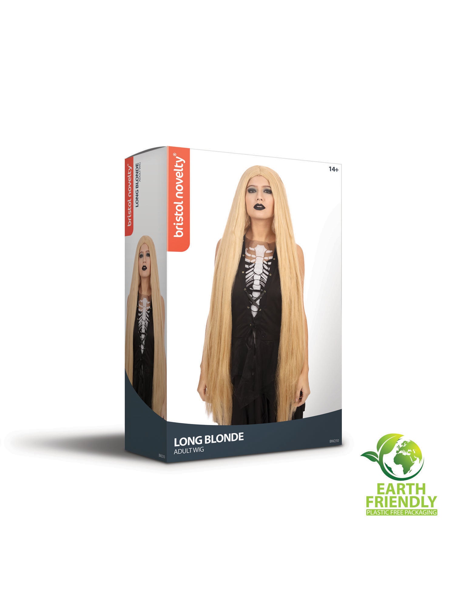 Rubies Long 40in Perücke blond für Erwachsene – Detailansicht