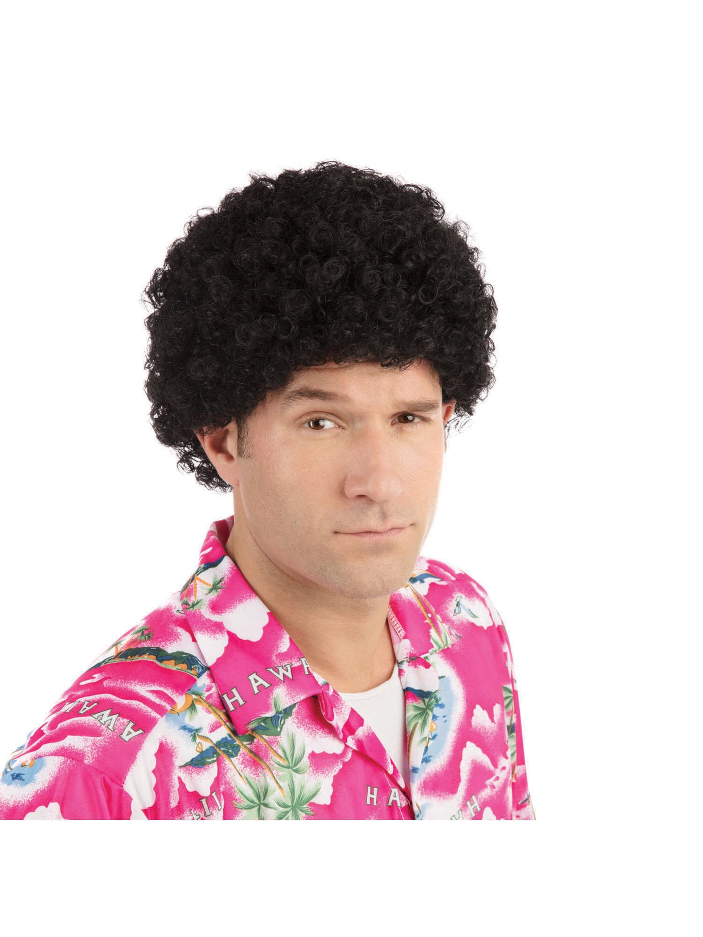Rubies Short Curly Afro Perücke mit kurzen Locken – Produktansicht