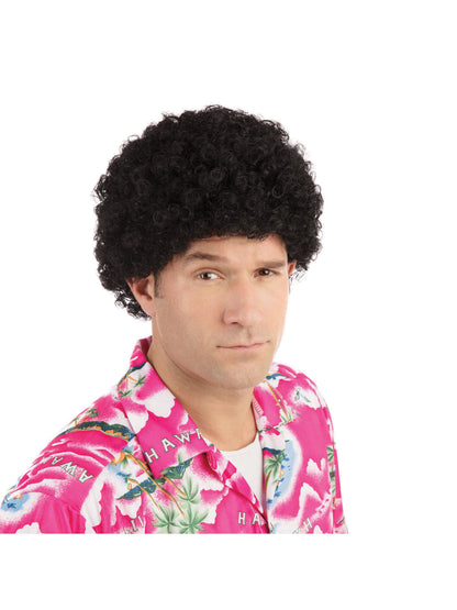 Rubies Short Curly Afro Perücke mit kurzen dichten Locken – Produktansicht