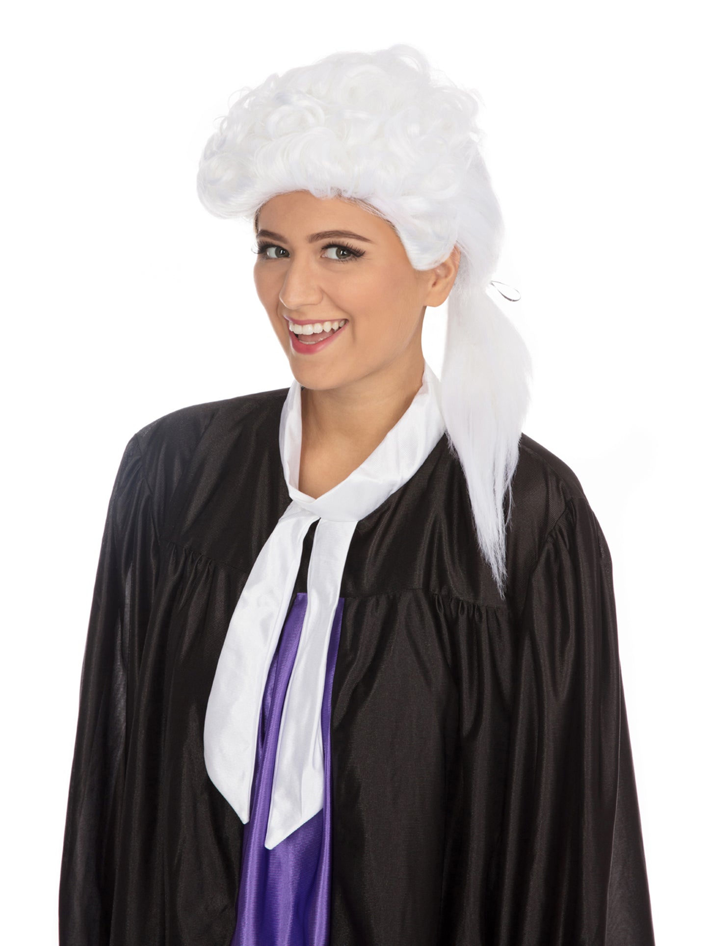 Rubies Court Perücke Unisex für Erwachsene – Detailansicht