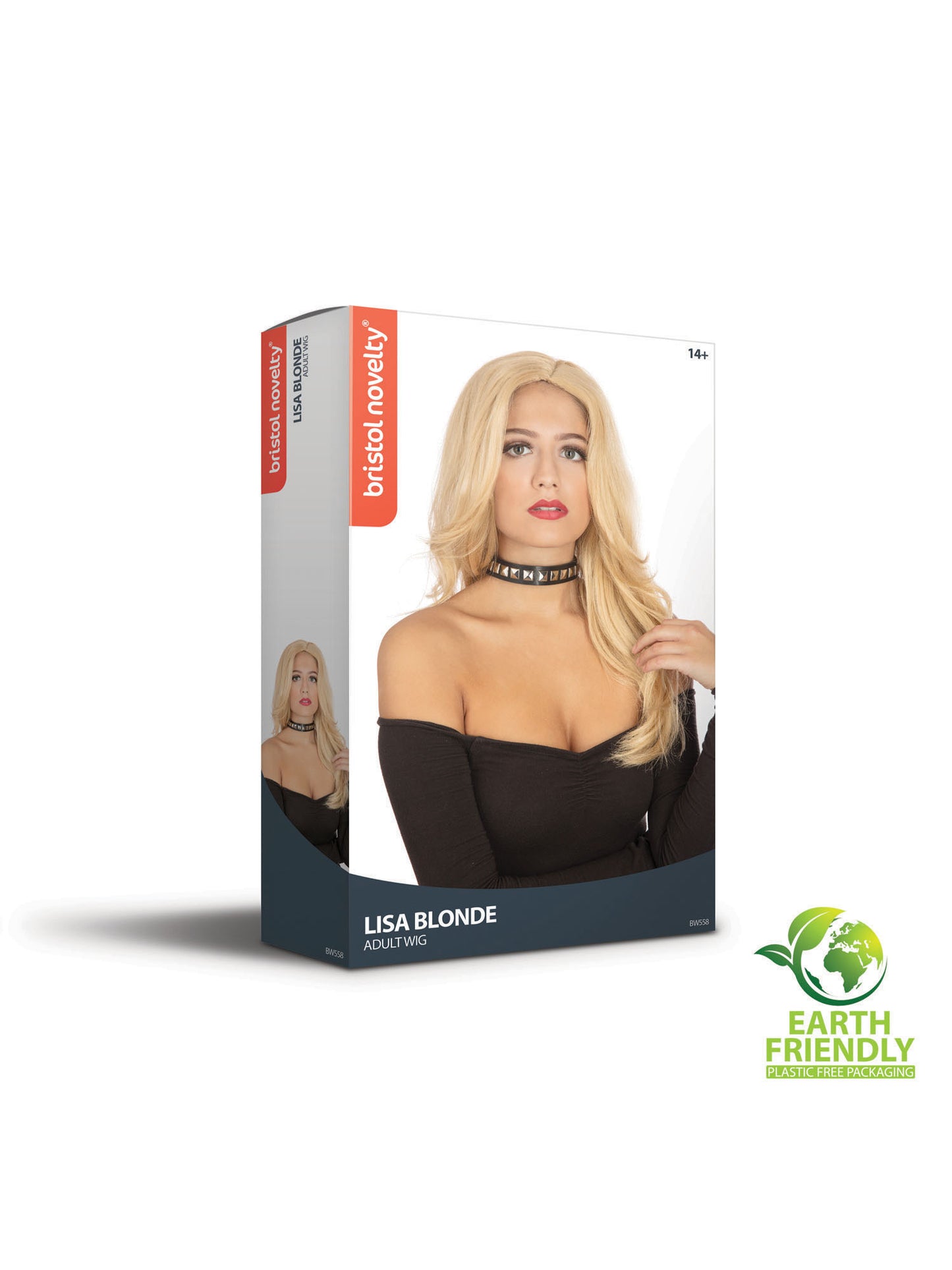Rubies Lisa blonde Perücke für Erwachsene – Detailansicht