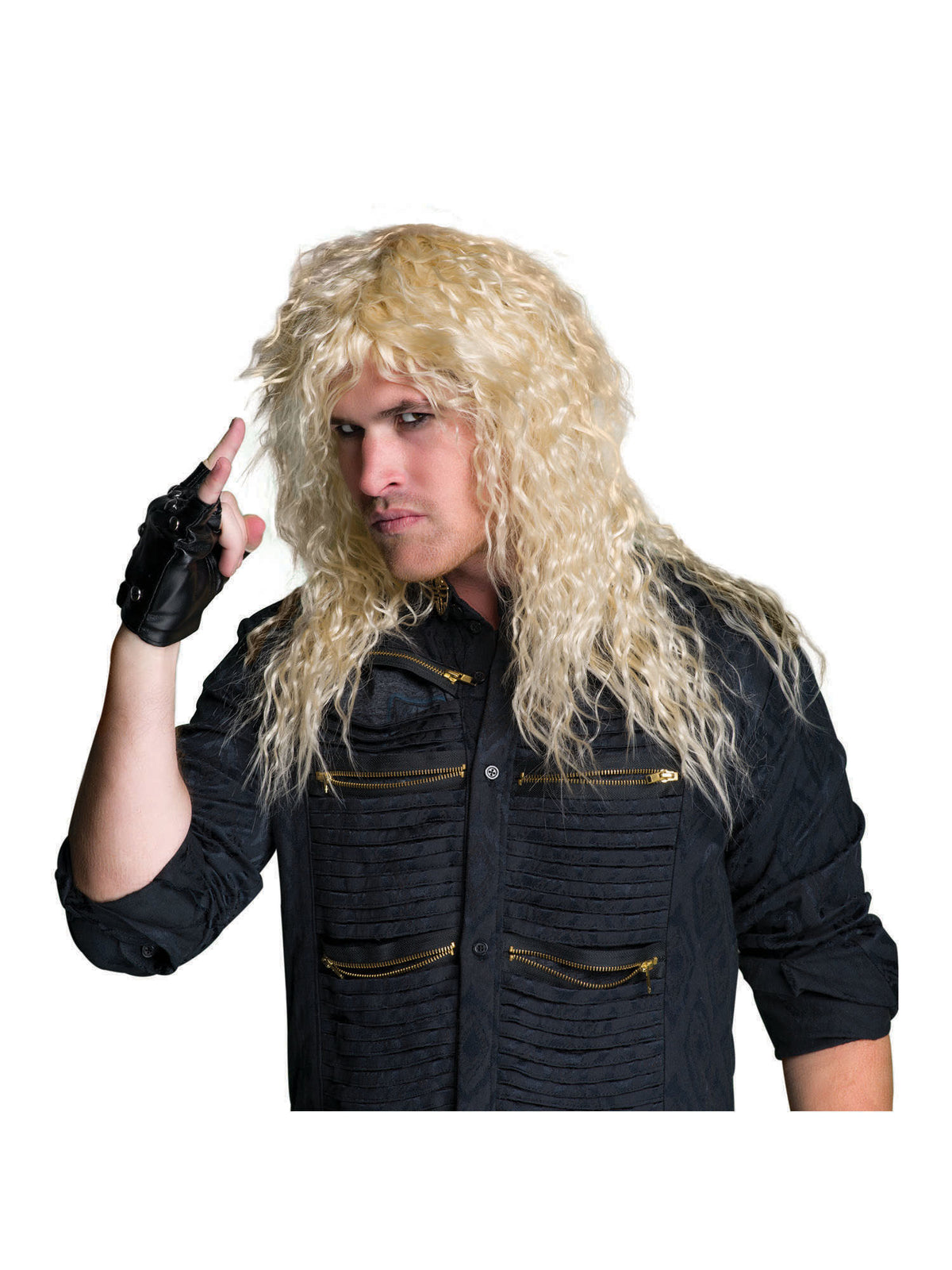 Rubies Rock Star Blonde Perücke für Erwachsene – Produktansicht