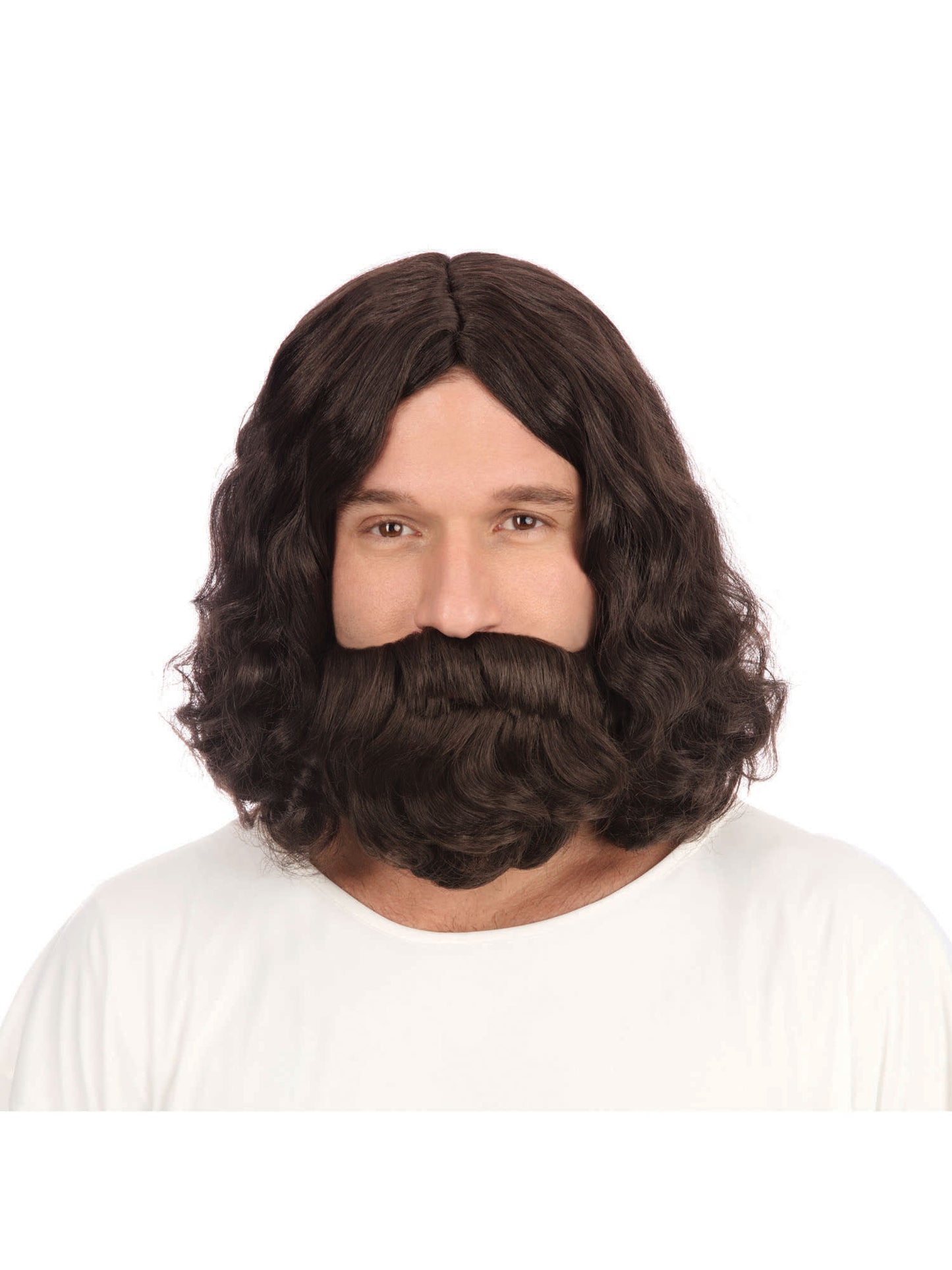 Rubies Hippy Jesus Perücke mit Bart Kostümset BW581 – Produktansicht