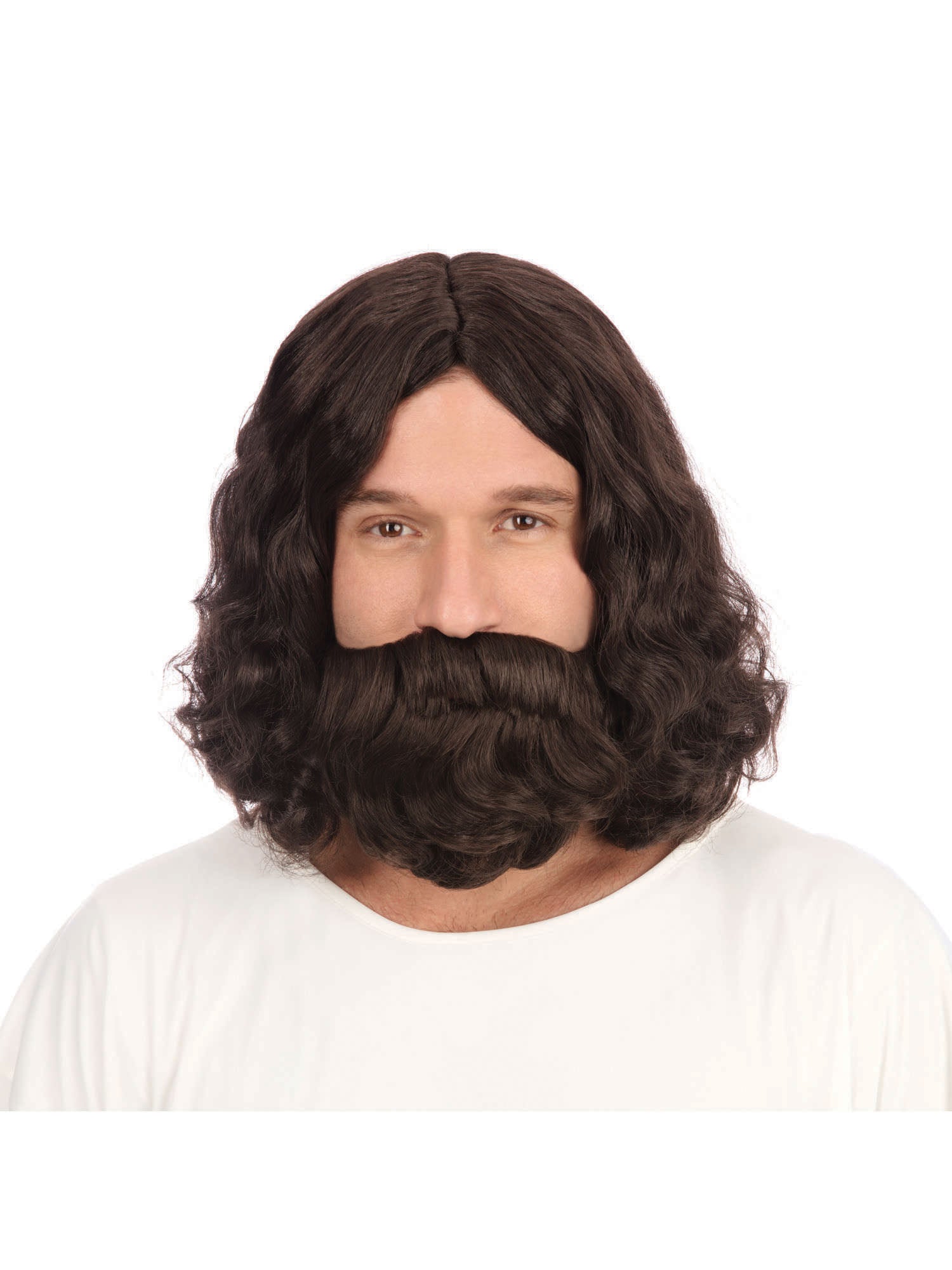 Rubies Hippy Jesus Perücke mit Bart Kostümset BW581 – Produktansicht